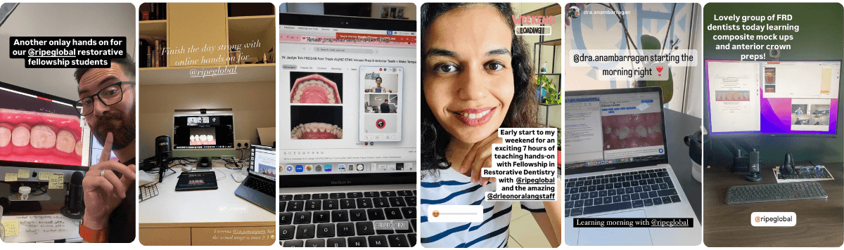 RipeGlobal Blog image of dental educators teaching remotely